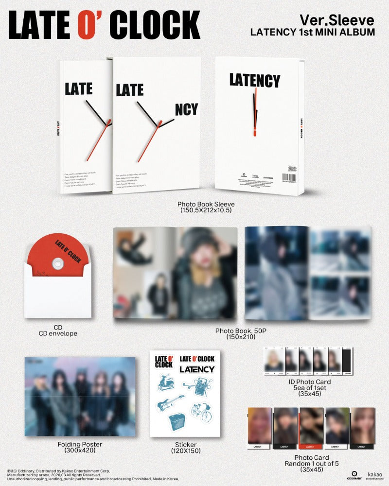 LATENCY - 1st Mini Album [LATE O'CLOCK] (Sleeve Ver.)