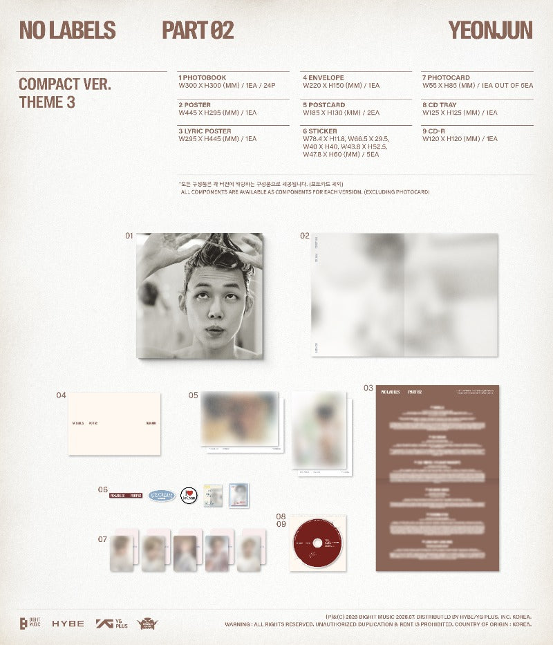 YEONJUN - 2nd Mini Album [NO LABELS: PART 02] (Compact Ver.)