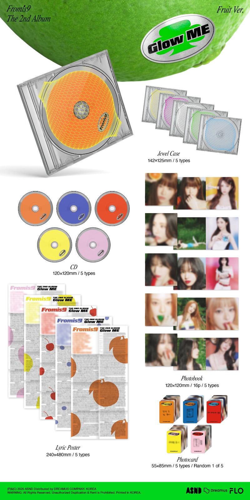 fromis_9 - 2nd Full Album [Glow ME] (Fruit Ver.)