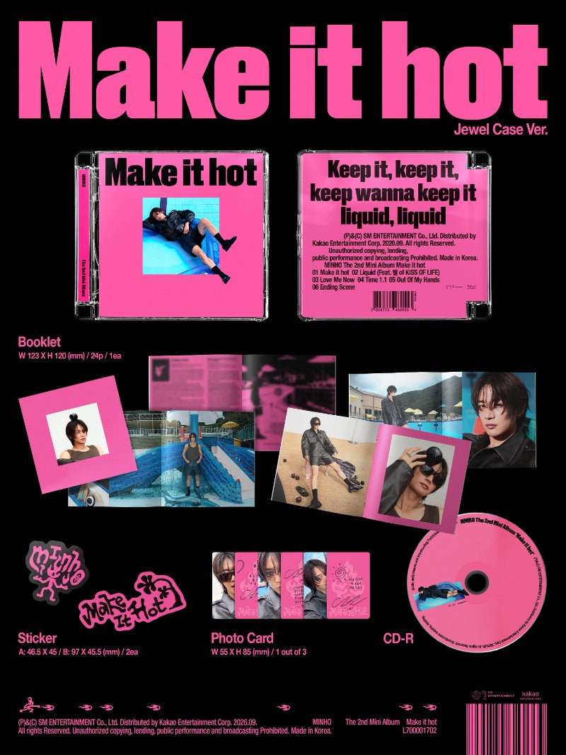 MINHO - 2nd Mini Album [Make it hot] (Jewel Case Ver.)