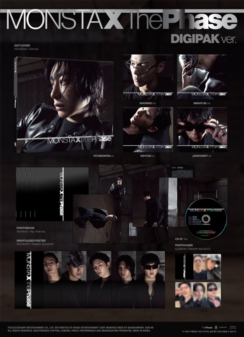 MONSTA X - EP Album [The Phase] (DIGIPACK Ver.)