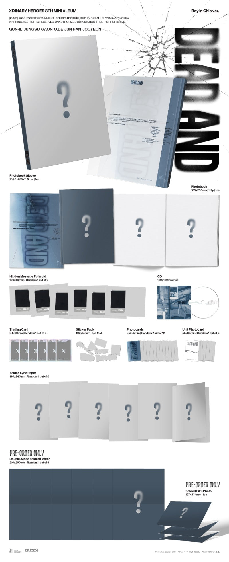Xdinary Heroes - 8th Mini Album [DEAD AND] (Random)