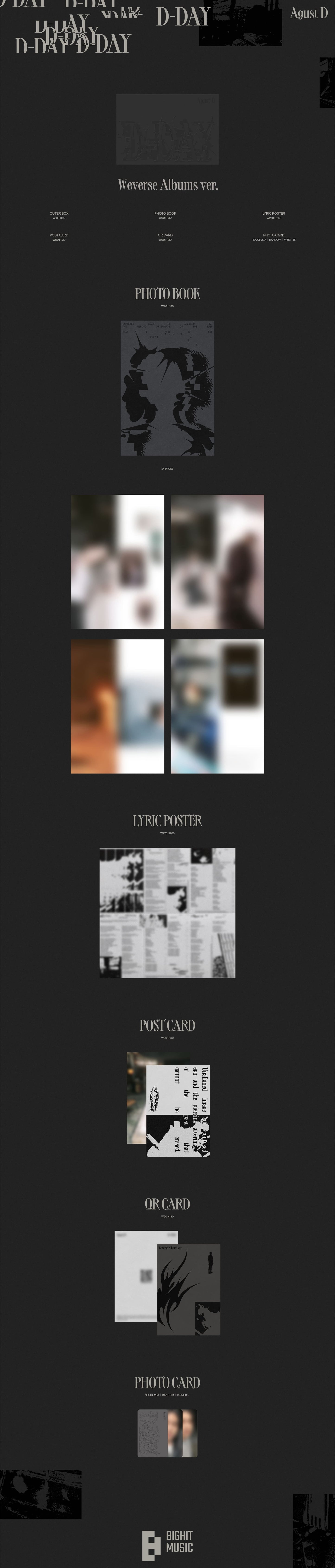 Agust D - 1st Album [D-DAY] (Weverse Albums Ver.)