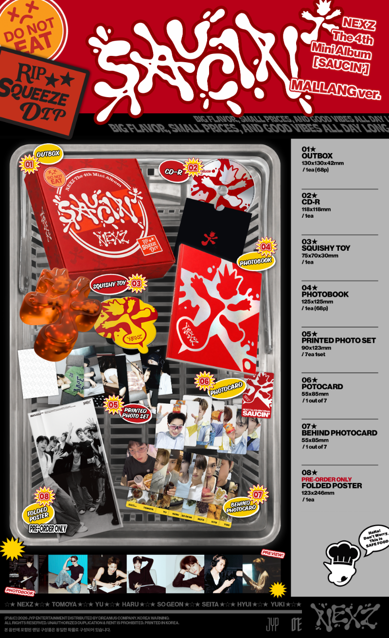 NEXZ - 4th Mini Album [SAUCIN’] (MALLANG ver.)