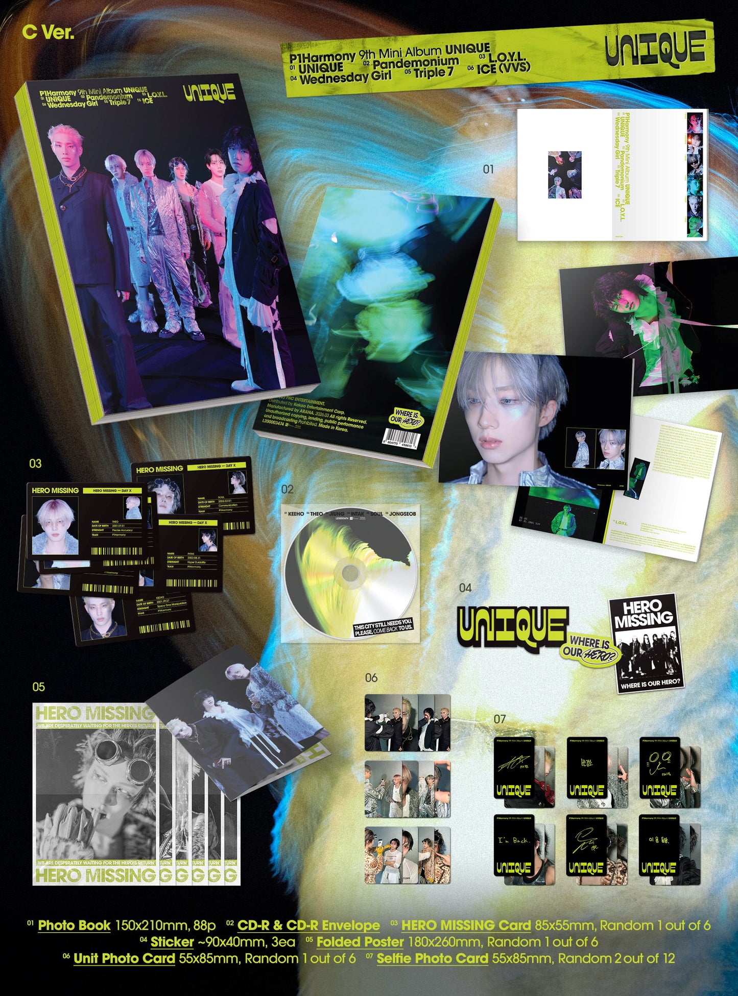 P1Harmony - 9th Mini Album [UNIQUE] (Photobook Ver.) (Random)