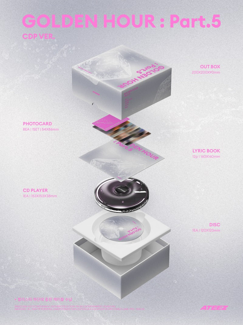 ATEEZ - 14th Mini Album [GOLDEN HOUR : Part.5] (CDP VER.)