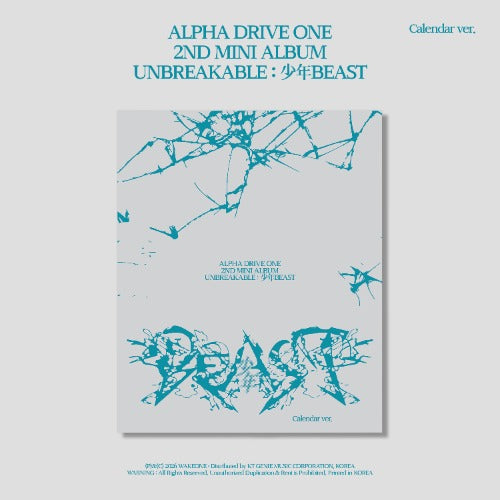 ALPHA DRIVE ONE - 2nd Mini Album [UNBREAKABLE : 少年 BEAST] (Calendar Ver.)