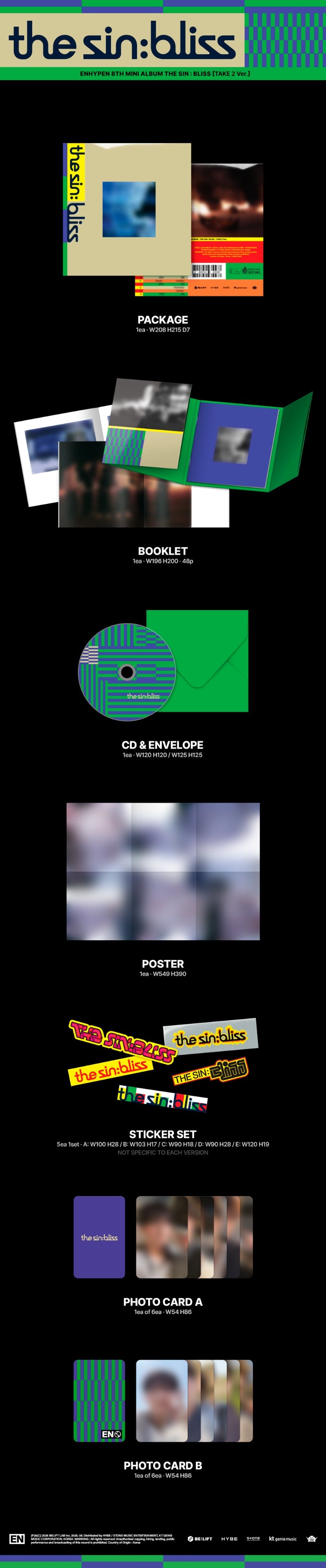 ENHYPEN - 8th Mini Album [THE SIN BLISS] (Random)