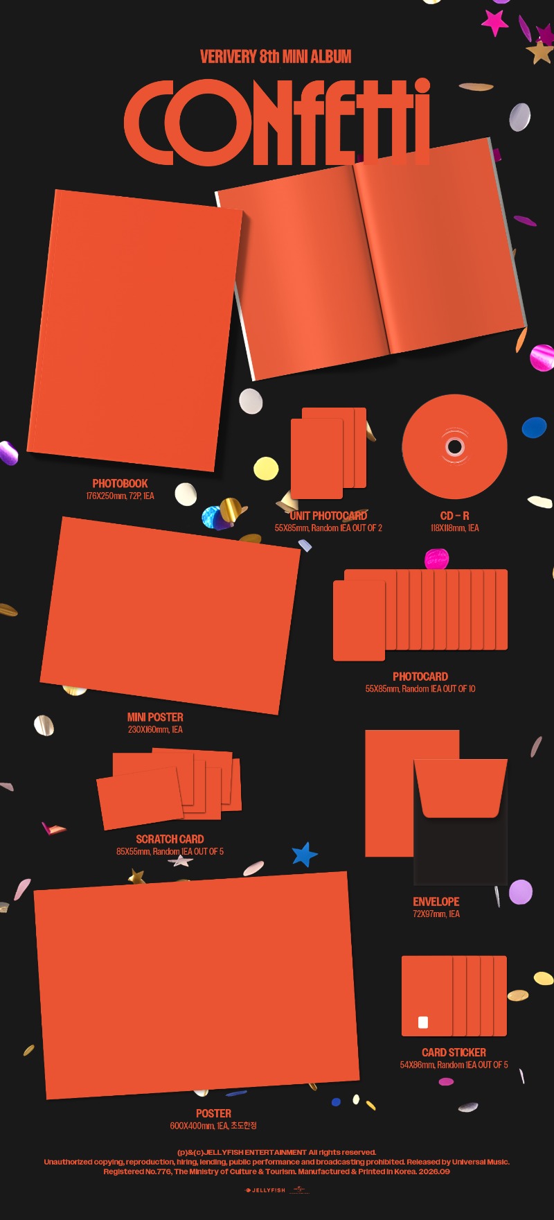 VERIVERY - 8th Mini Album [CONFETTI] (PHOTOBOOK Ver.)