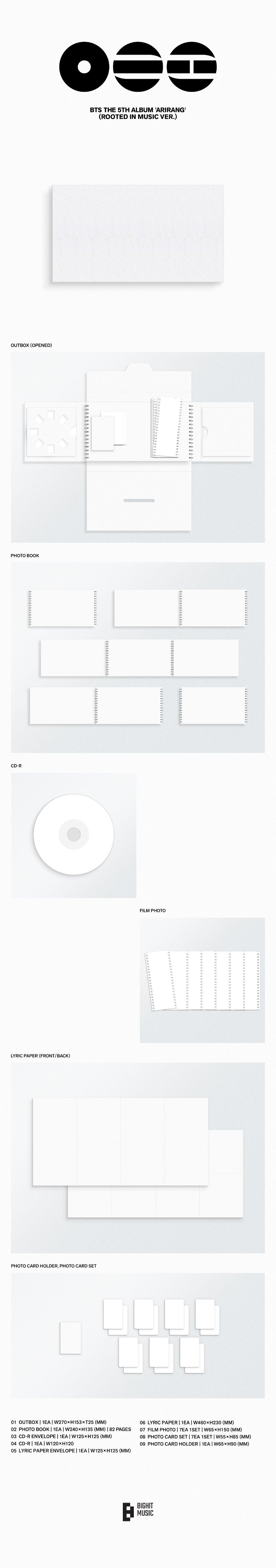 BTS - 5th Full Album [ARIRANG] (Random) (Weverse Gift)