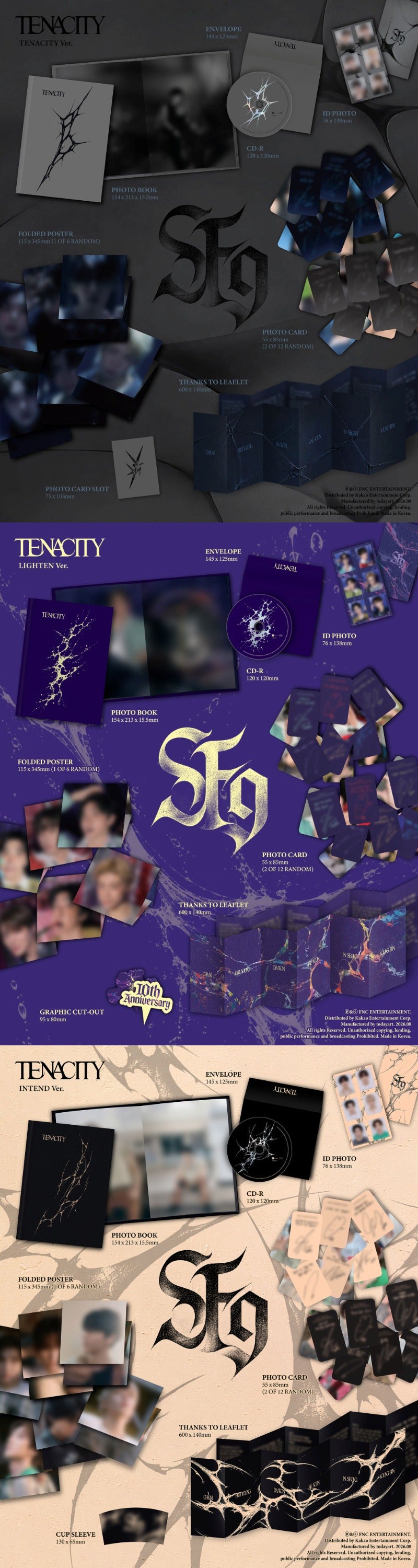 SF9 - 2nd Album [TENACITY] (Random)