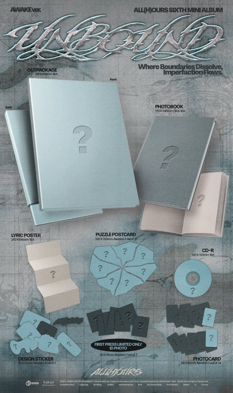 ALL(H)OURS - 6th Mini Album [UNBOUND] (FIXATE Ver. / AWAKE Ver.)