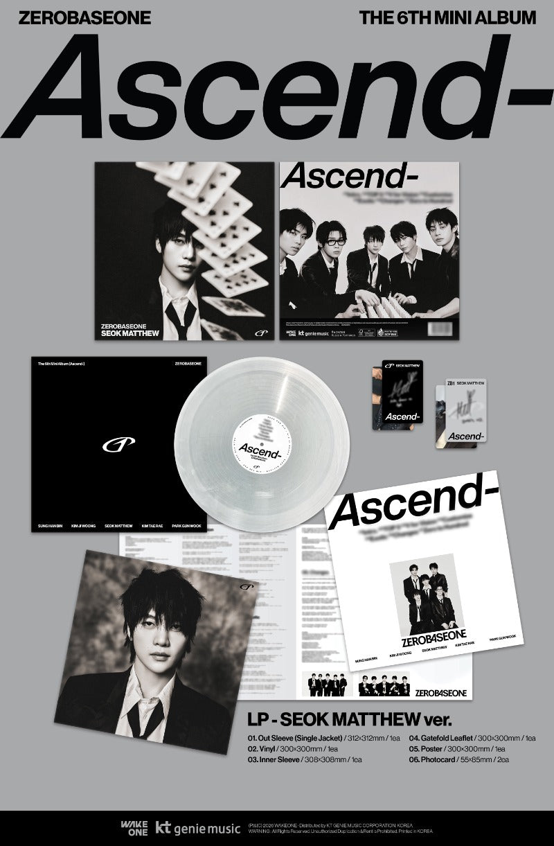 ZEROBASEONE - 6th Mini Album [Ascend-] (LP Ver.)