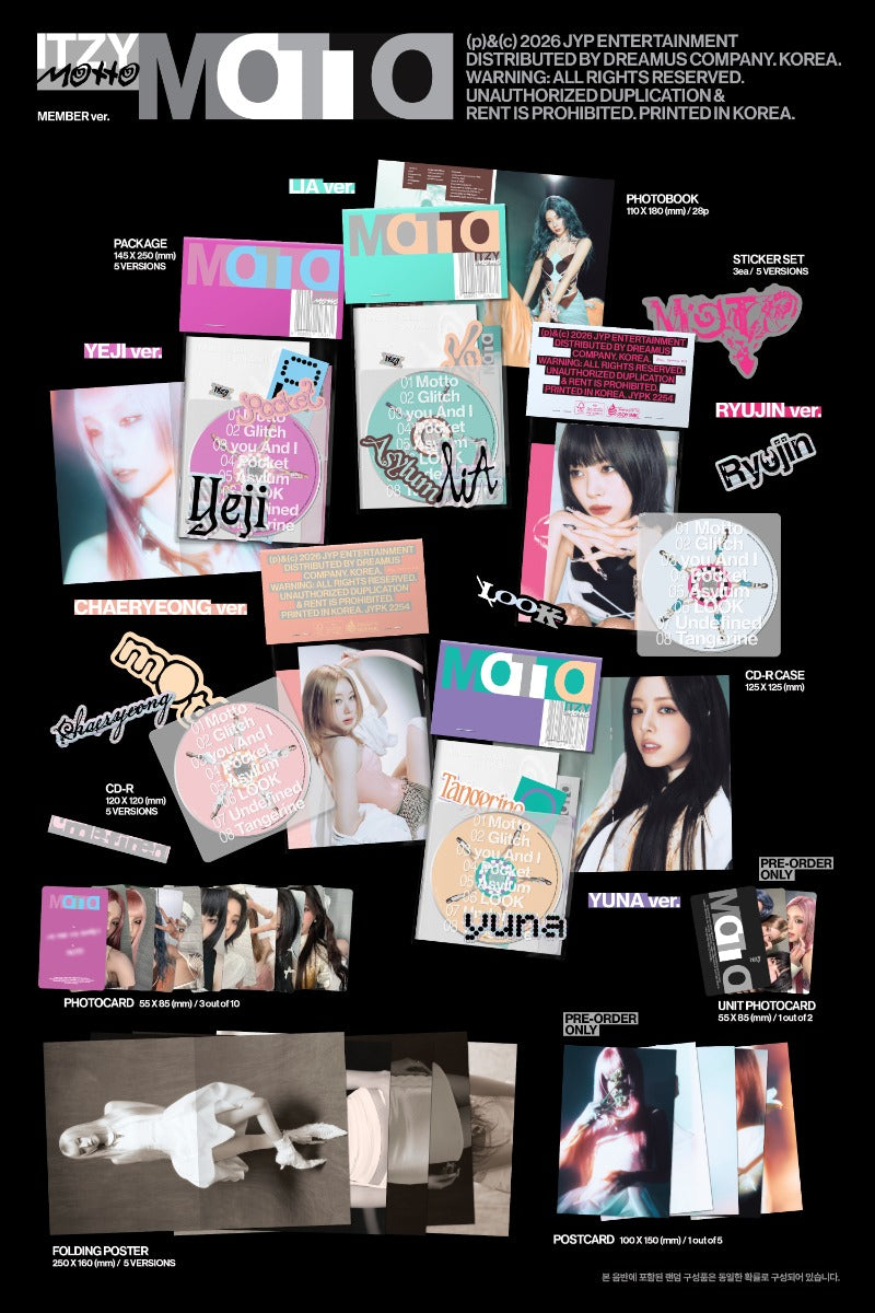 ITZY - 12th Mini Album [Motto] (MEMBER Ver.)