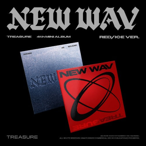 TREASURE - 4th Mini Album [NEW WAV] (ICE Ver. / RED Ver.)