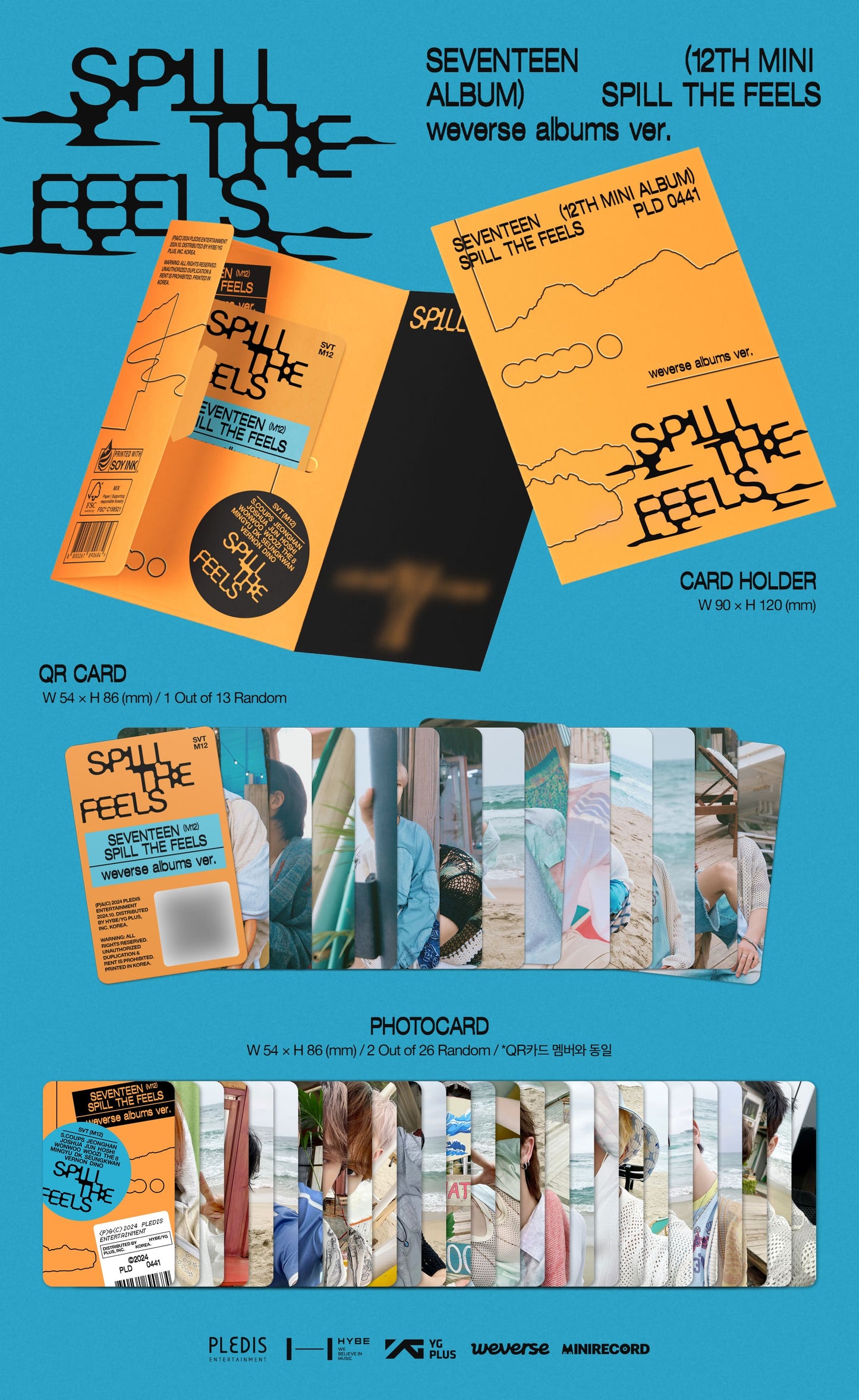 SEVENTEEN - 12th Mini Album [SPILL THE FEELS] (Weverse Albums Ver.)