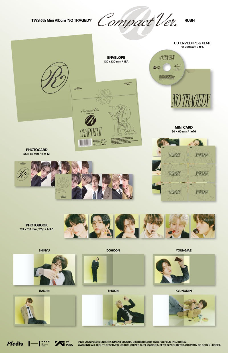 TWS - 5th Mini Album [NO TRAGEDY] (COMPACT Ver.) (RUSH)
