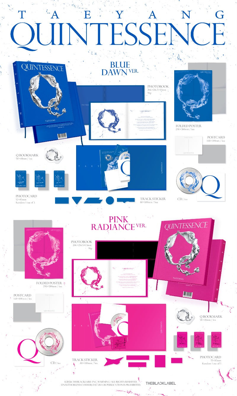 TAEYANG - [QUINTESSENCE] (BLUE DAWN Ver. / PINK RADIANCE Ver.)