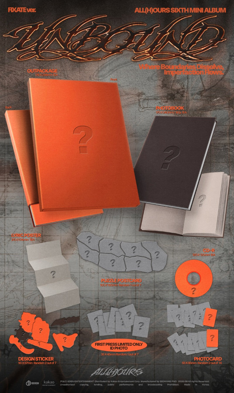 ALL(H)OURS - 6th Mini Album [UNBOUND] (FIXATE Ver. / AWAKE Ver.)