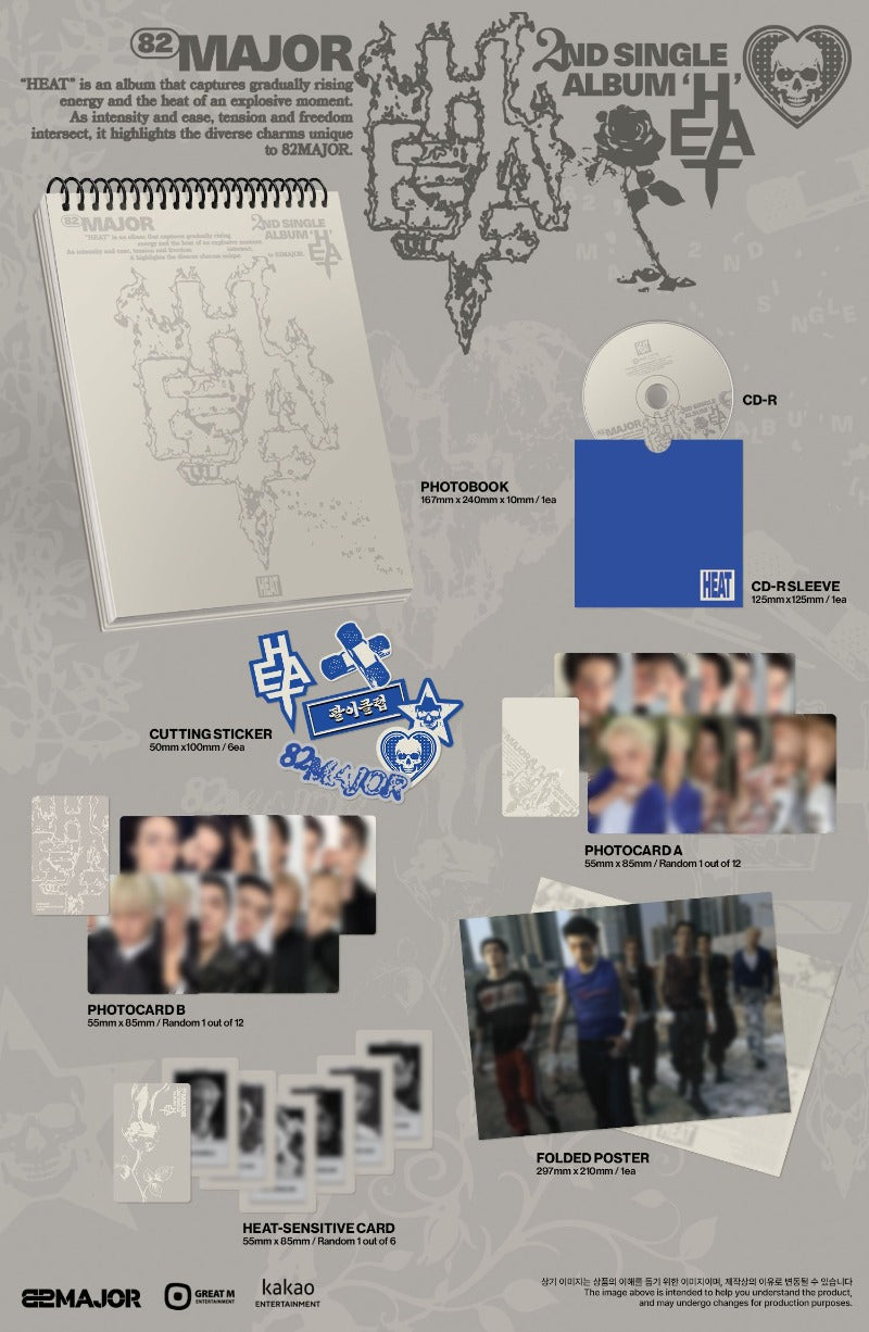 82MAJOR - 2nd Single Album [HEAT] (PHOTOBOOK ver.)