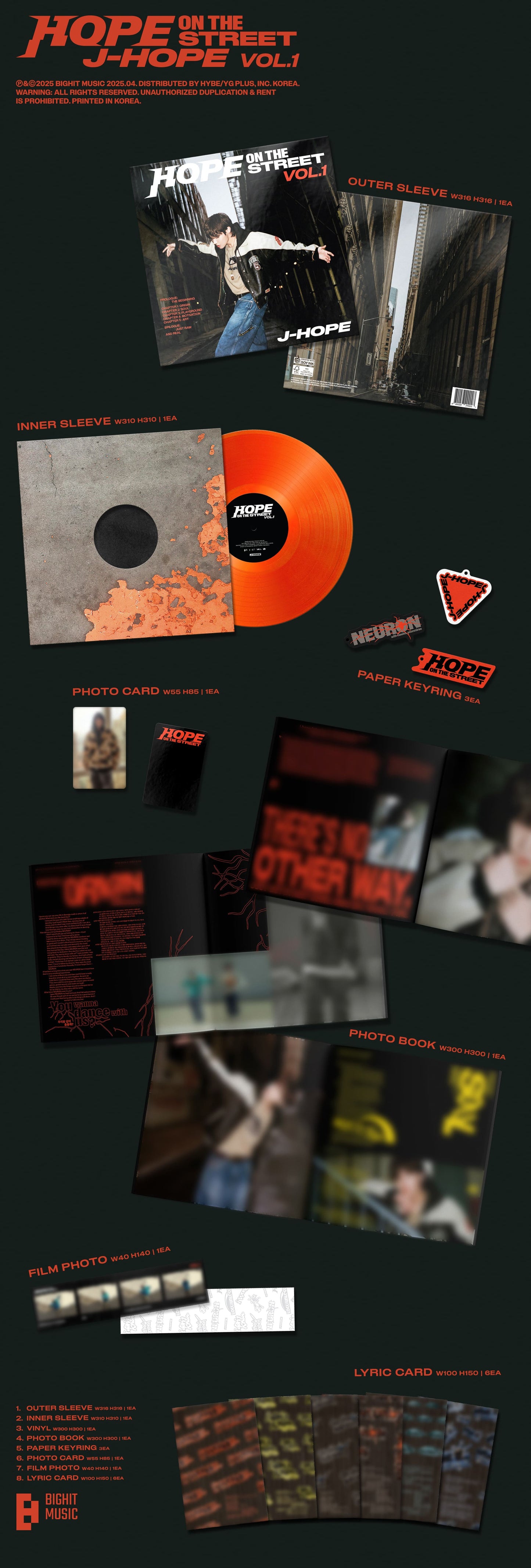 j-hope - [HOPE ON THE STREET VOL.1] (LP Ver.)