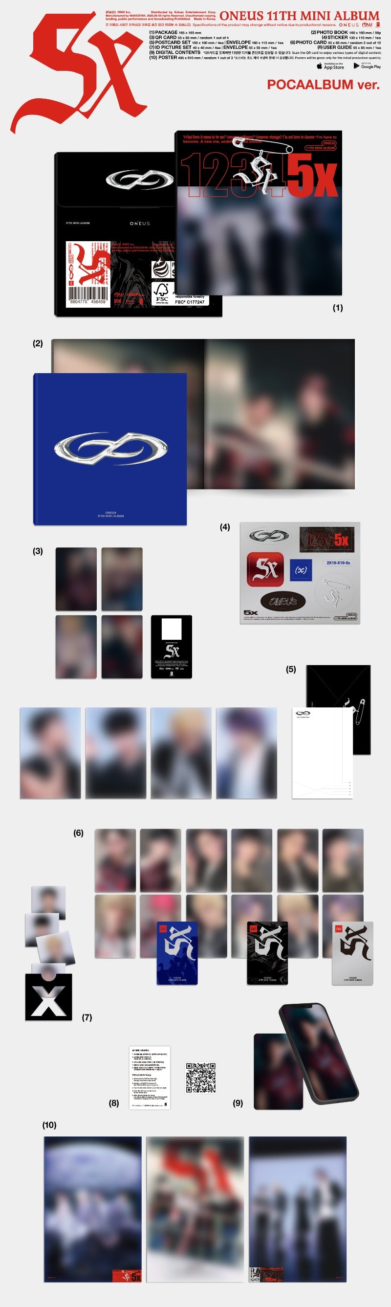 ONEUS - 11th Mini Album [5x] (POCAALBUM Ver.)