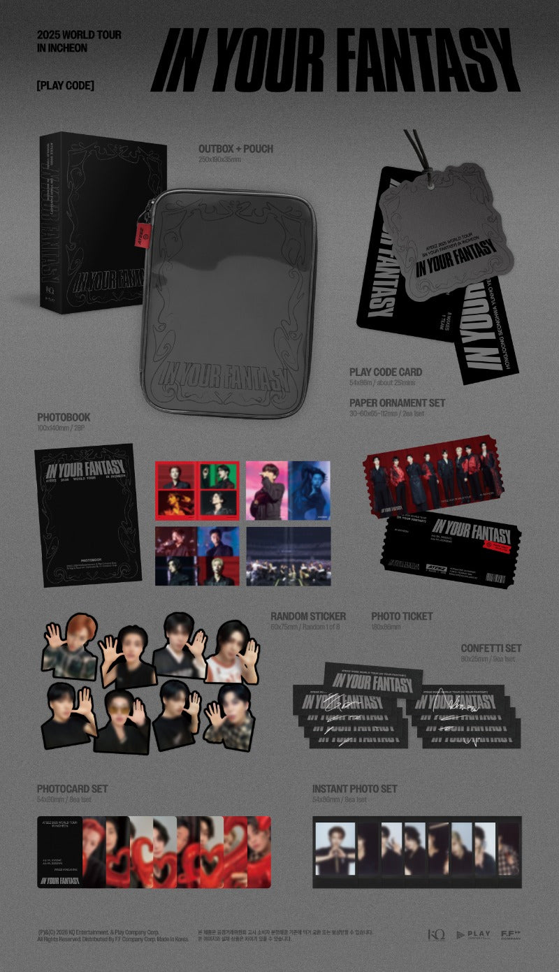 ATEEZ - 2025 WORLD TOUR [IN YOUR FANTASY] INCHEON PLAY CODE