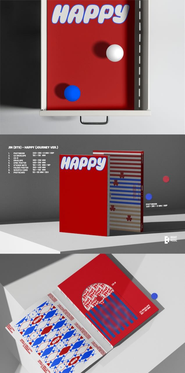 JIN - 1st Mini Album [HAPPY] (Random)