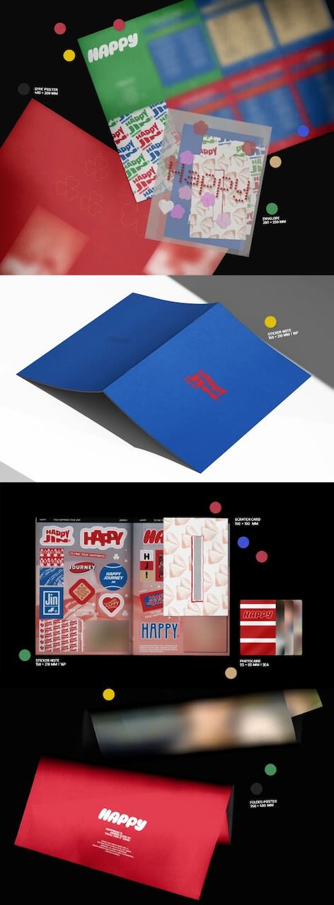 JIN - 1st Mini Album [HAPPY] (Random)