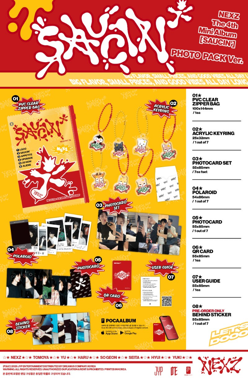 NEXZ - 4th Mini Album [SAUCIN’] (PHOTO PACK ver.)