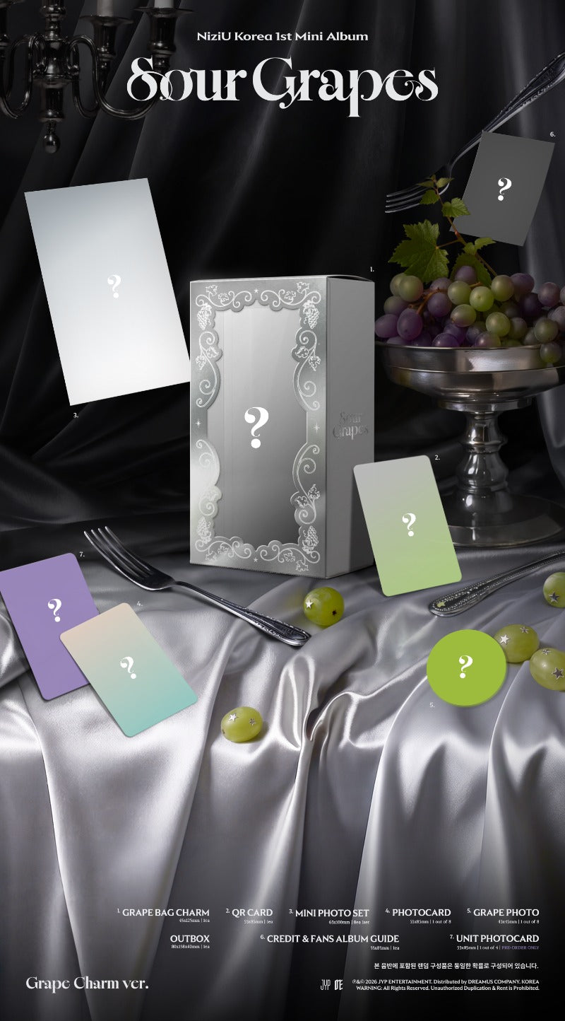 NiziU - 1st Mini Ablum [Sour Grapes] (Grape Charm Ver.)
