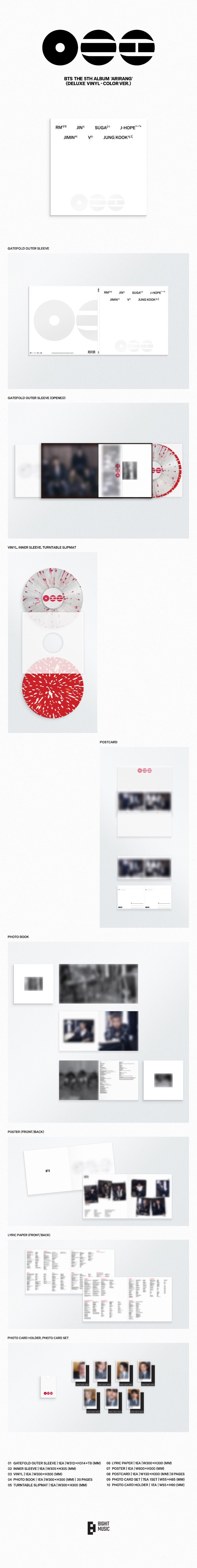 BTS - 5th Full Album [ARIRANG] (Deluxe Vinyl) (Random)