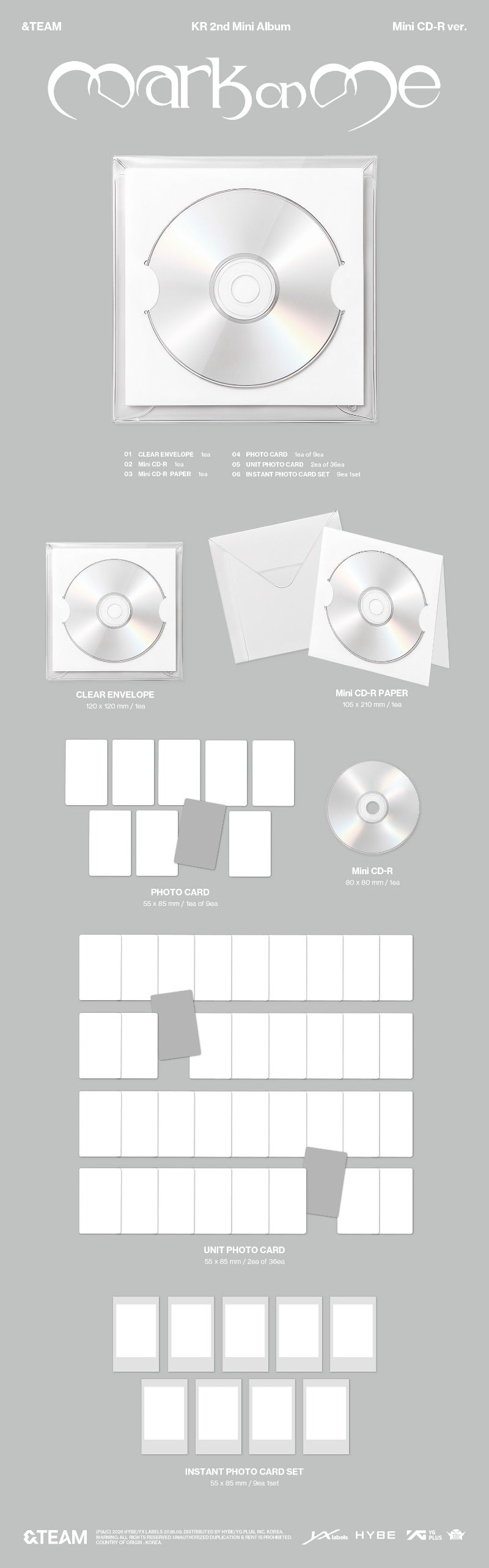 &TEAM - KR 2nd Mini Album [Mark on Me] (Mini CD-R Ver.)