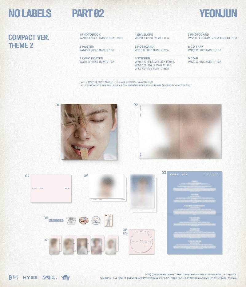 YEONJUN - 2nd Mini Album [NO LABELS: PART 02] (Compact Ver.)