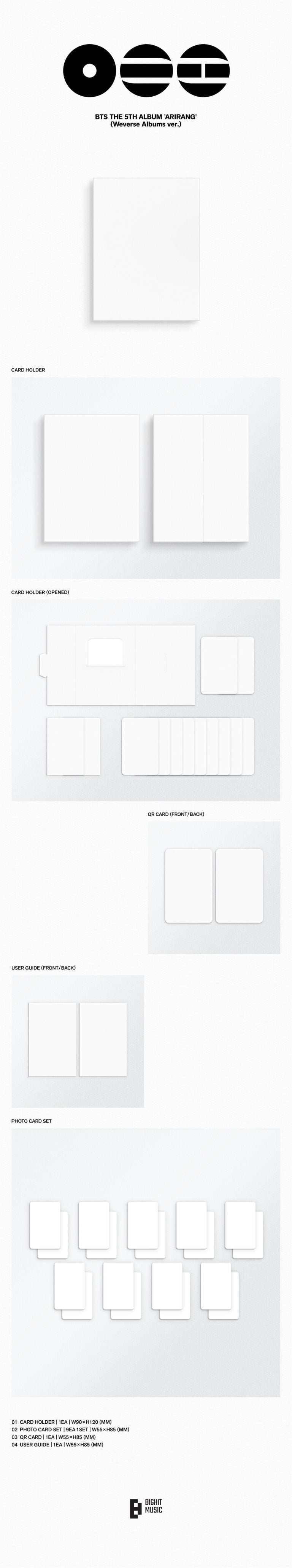 BTS - 5th Full Album [ARIRANG] (Weverse Albums ver.) (Weverse Gift)