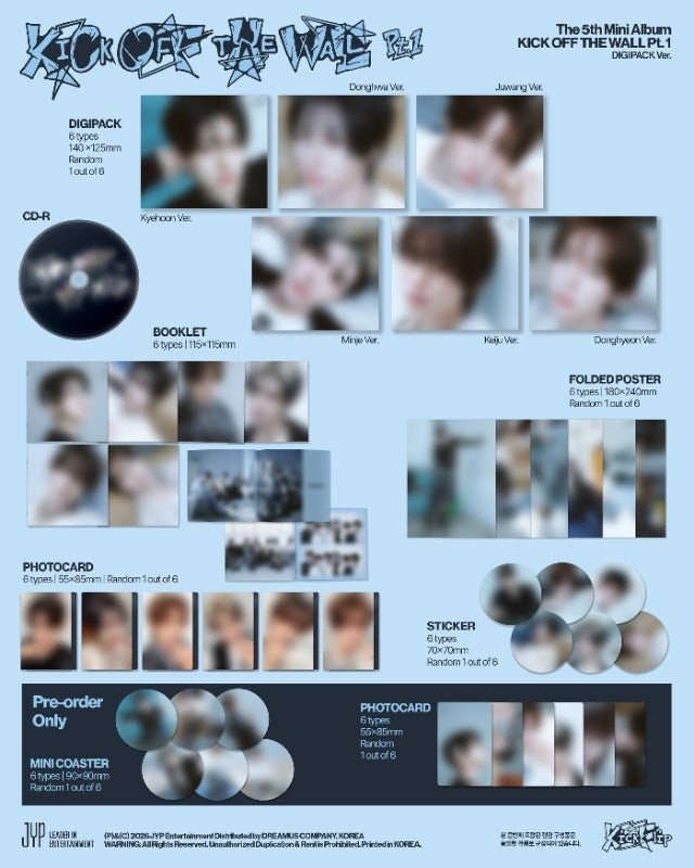 KickFlip - 5th Mini Album [KICK OFF THE WALL Pt.1] (DIGIPACK Ver.)
