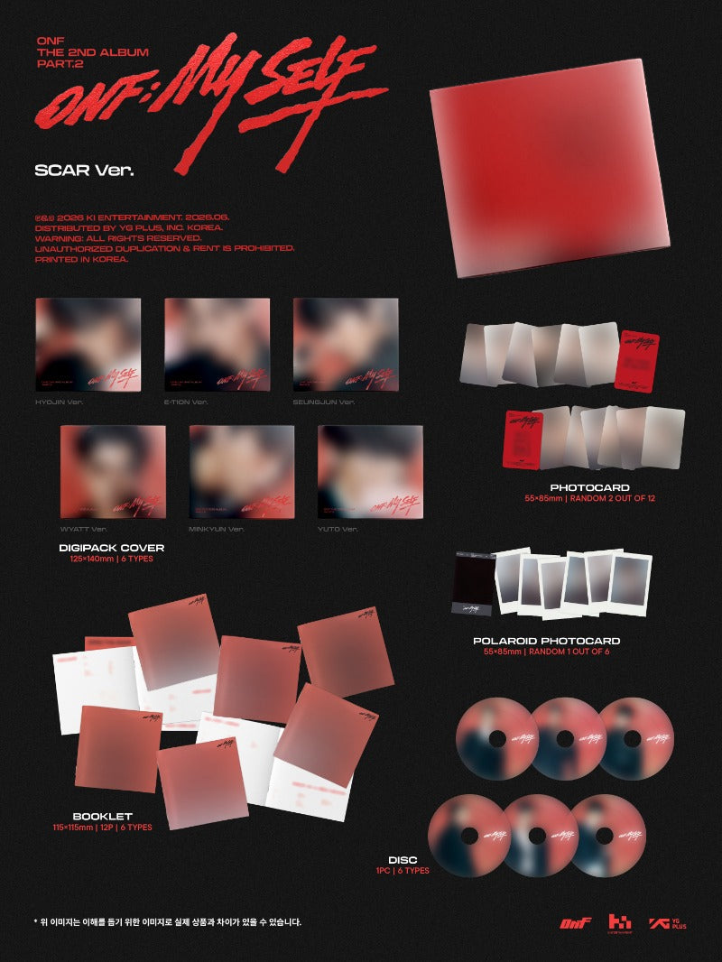 ONF - 2nd Full Album Part.2 [ONF:MY SELF] (DIGIPACK Ver.)