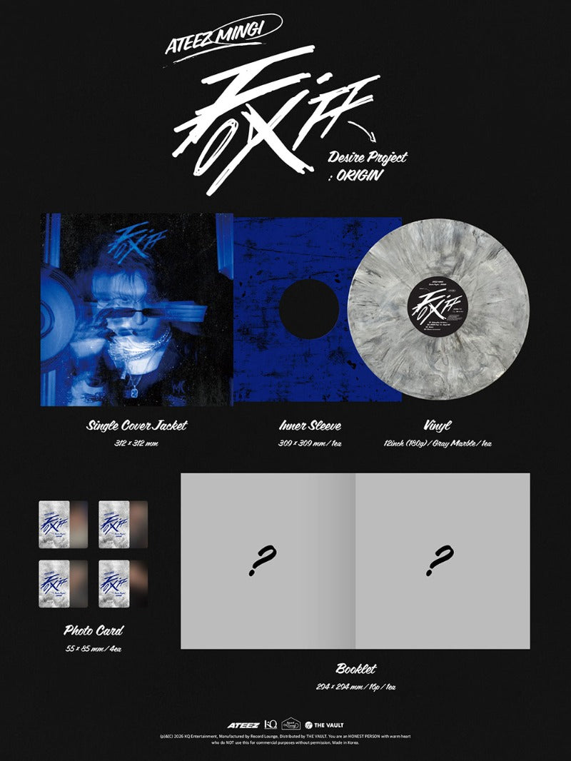 MINGI (ATEEZ) - [FIX OFF Desire Project : ORIGIN] (Vinyl) (aladin Gift)