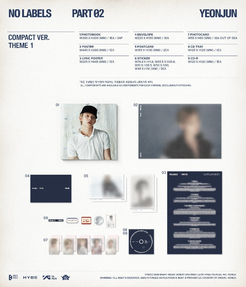 YEONJUN - 2nd Mini Album [NO LABELS: PART 02] (Compact Ver.)