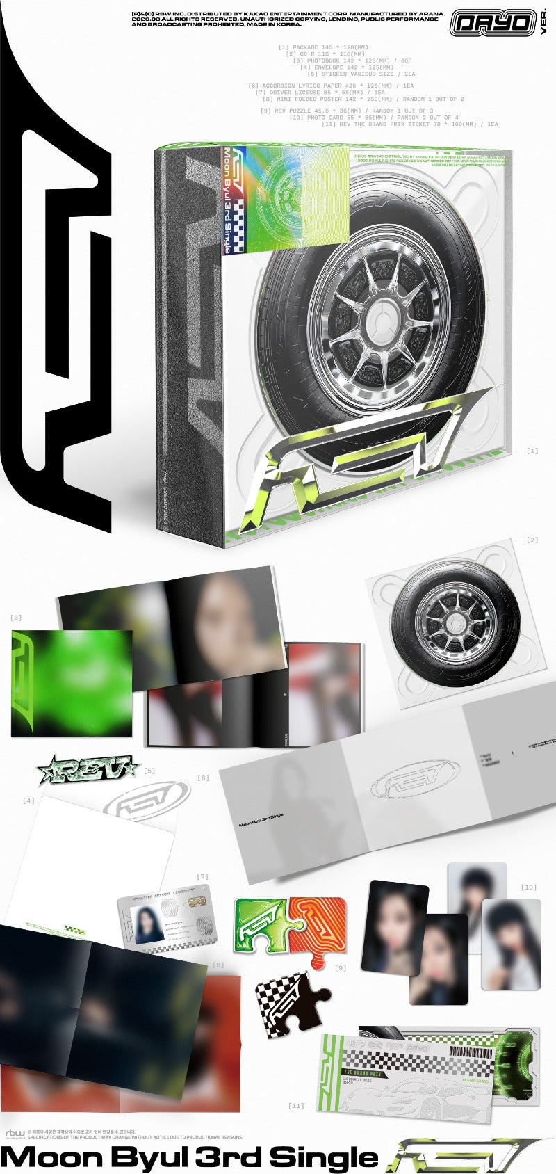 Moon Byul - 3rd Single Album [REV] (Random)