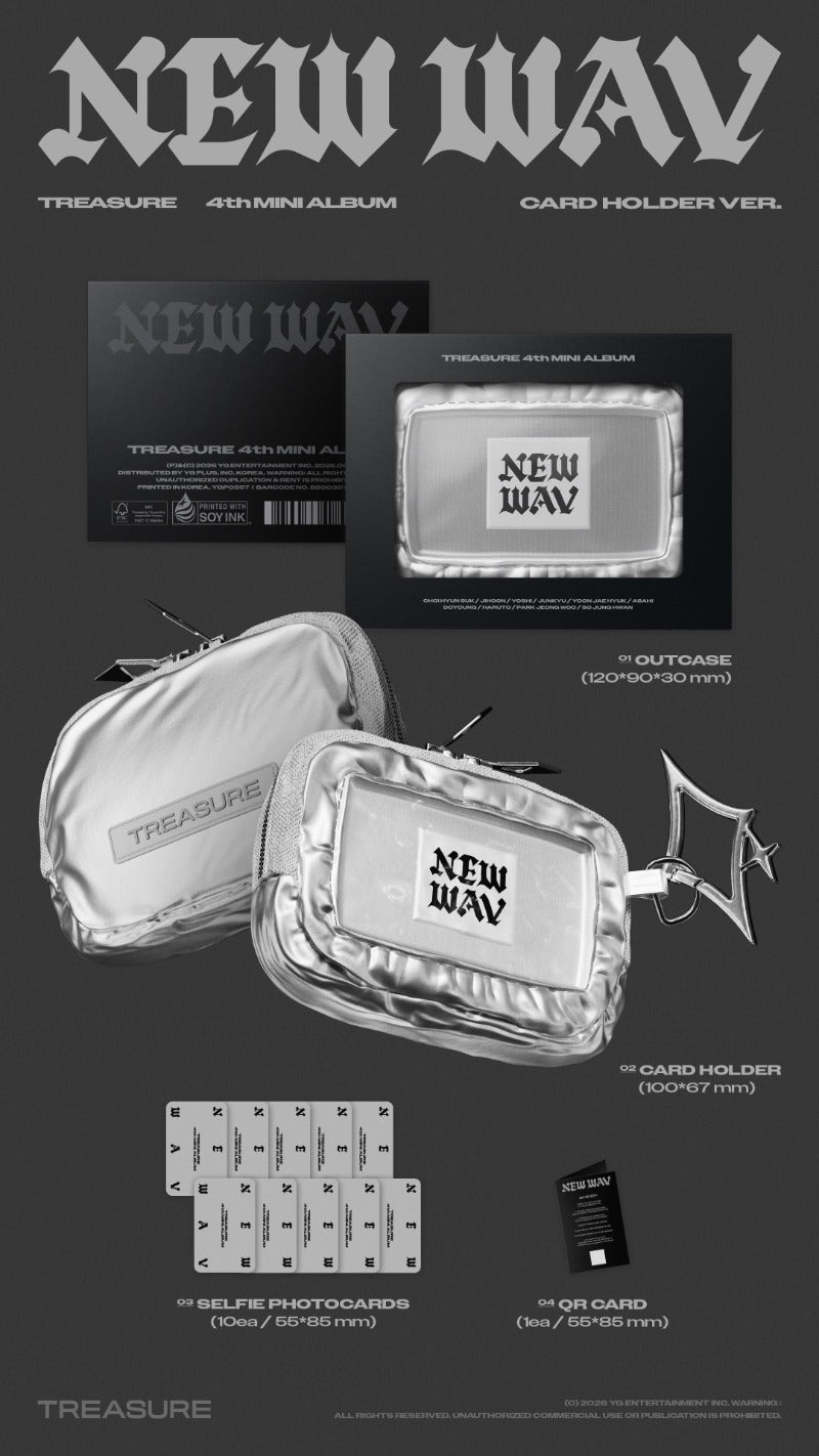 TREASURE - 4th Mini Album [NEW WAV] (CARD HOLDER Ver.)