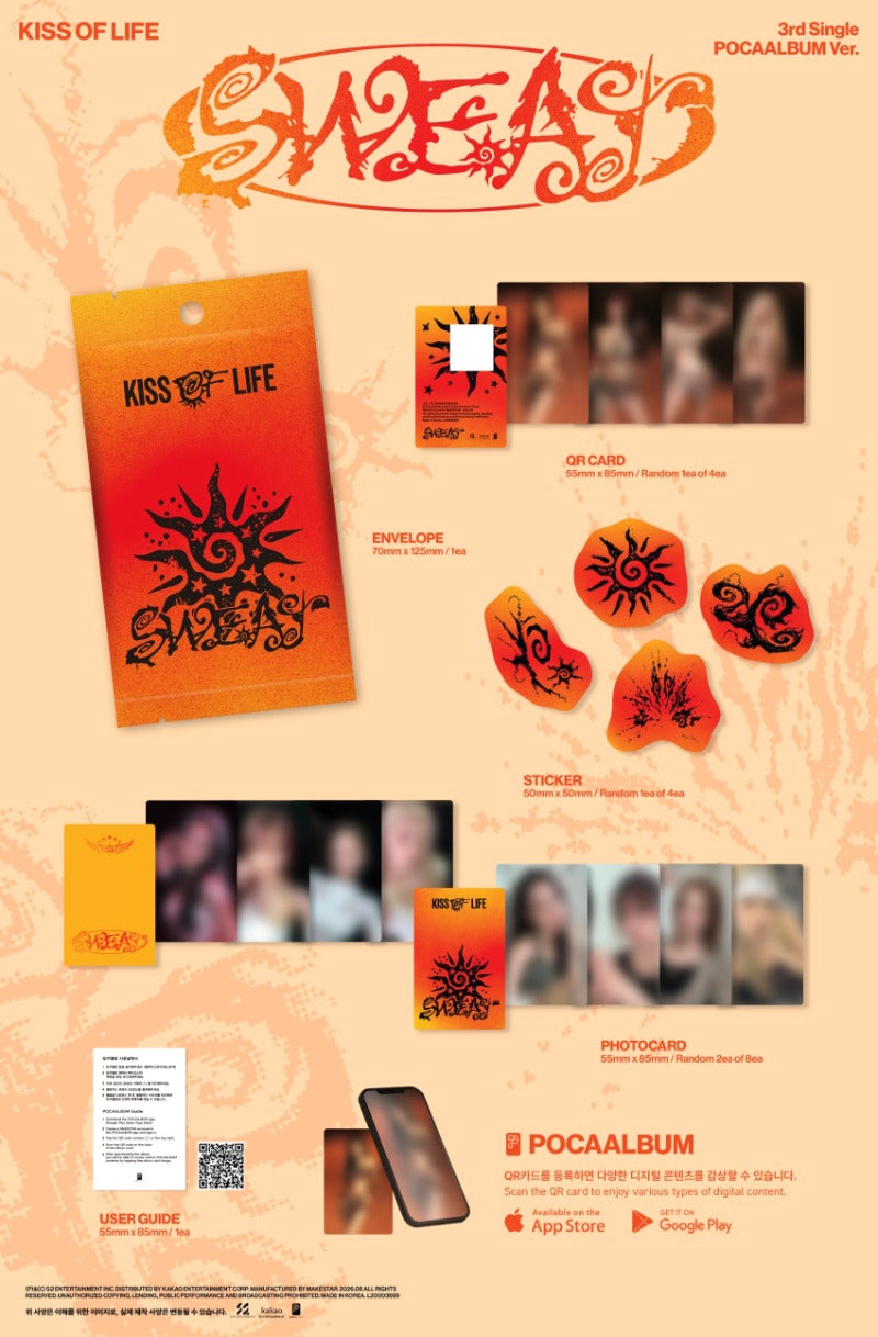 KISS OF LIFE - 3rd Single Album [SWEAT] (POCAALBUM Ver.)