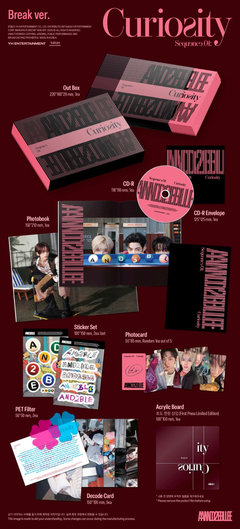 AND2BLE - 1st Mini Album [Sequence 01: Curiosity]