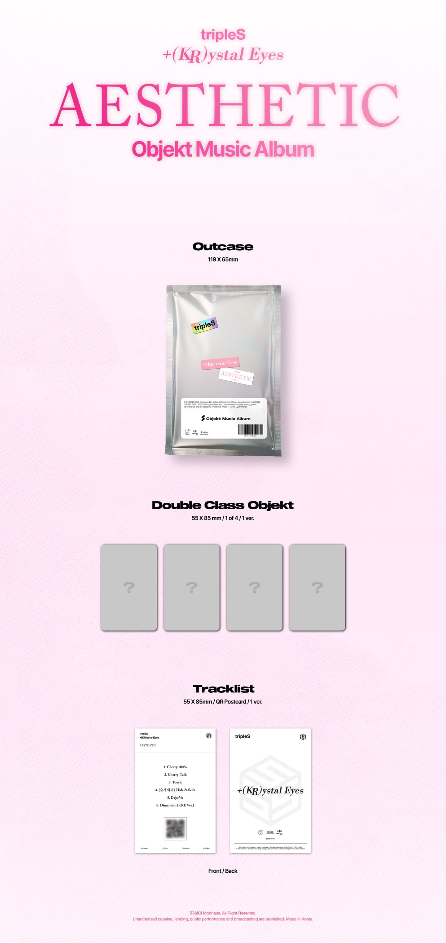 tripleS – Mini Album Krystal Eyes AESTHETIC (Objekt Music Album Version)
