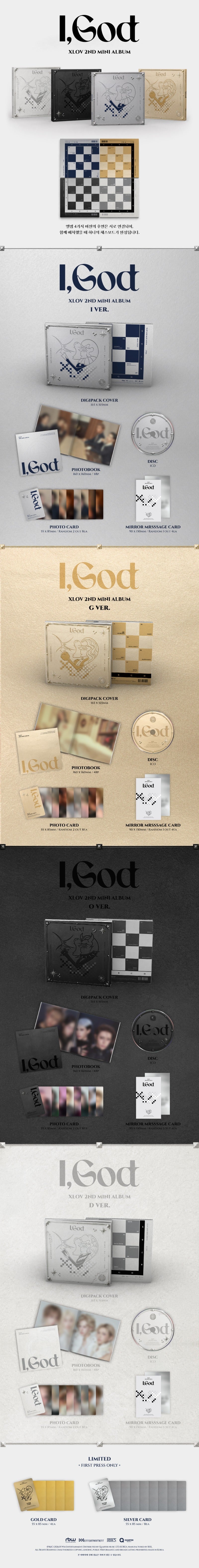 XLOV - 2nd Mini Album [I,GOD]