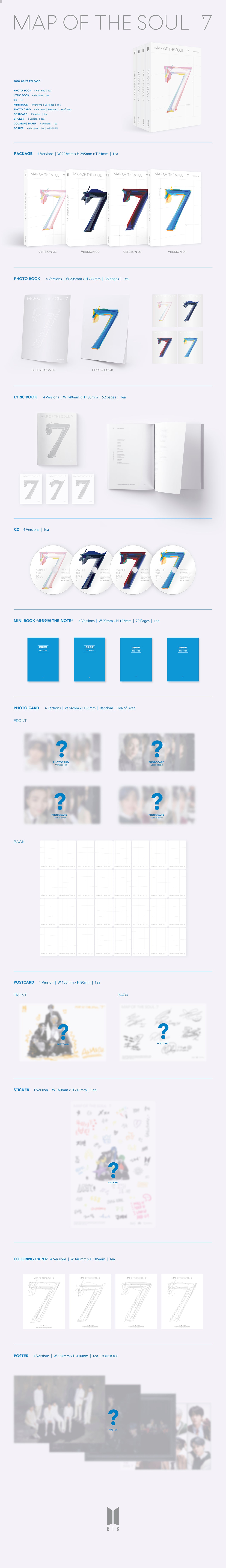 BTS - 4th Album [MAP OF THE SOUL : 7]