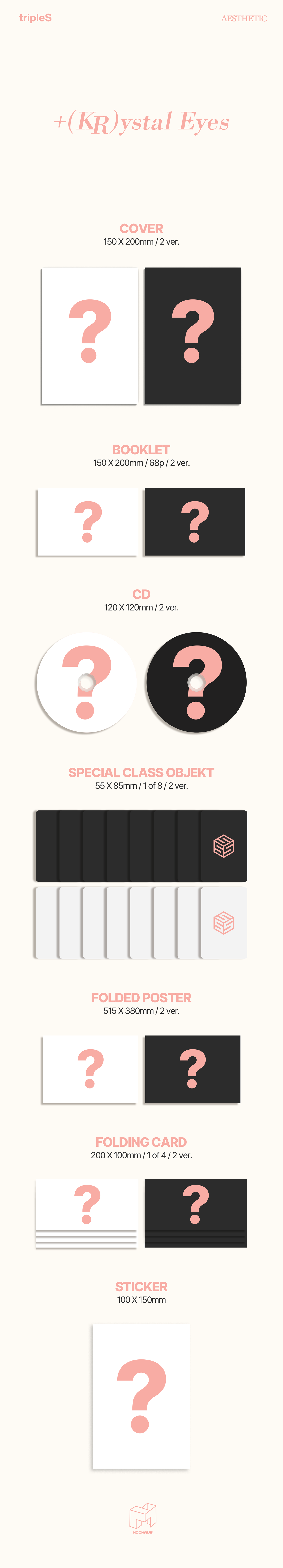 tripleS – Mini Album +(KR)ystal Eyes AESTHETIC (Random Version)