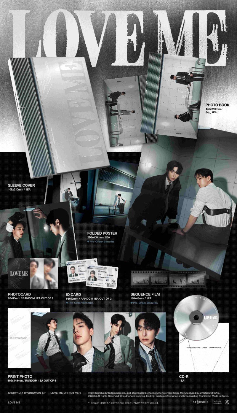 SHOWNU X HYUNGWON EP [LOVE ME] (LOVE ME OR NOT VER. / LOSING CONTROL VER.)