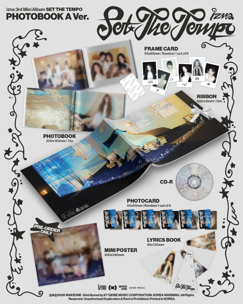 izna - 3rd Mini Album [SET THE TEMPO] (PHOTOBOOK Ver.)