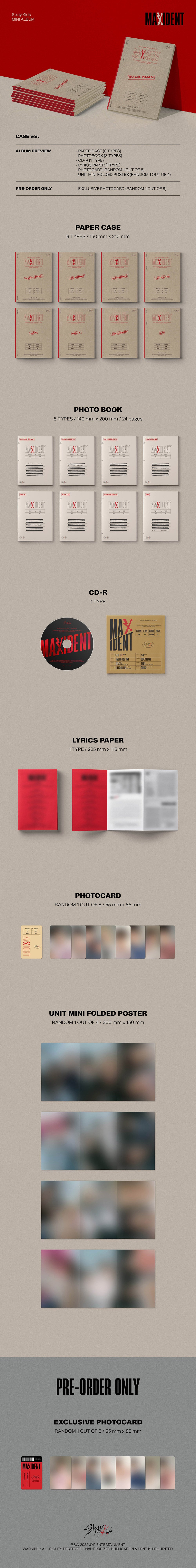 Stray Kids - 7th Mini Album MAXIDENT (CASE Ver.)